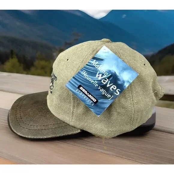 Sea Doo Strap Back Team GTR-X Boat Racing Leather Brim Outdoor